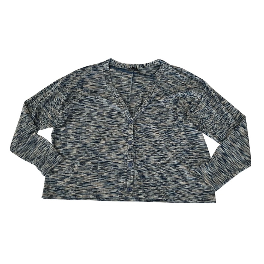 Lane‎ Bryant Space Dye Knit Button Front Cardigan Sweater